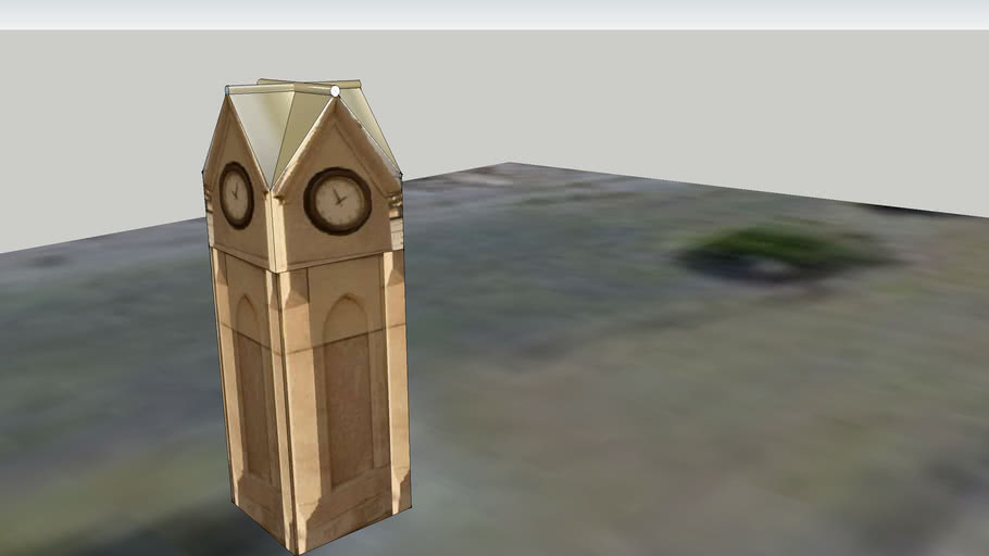Ventnor clock tower on the prom 3D Warehouse