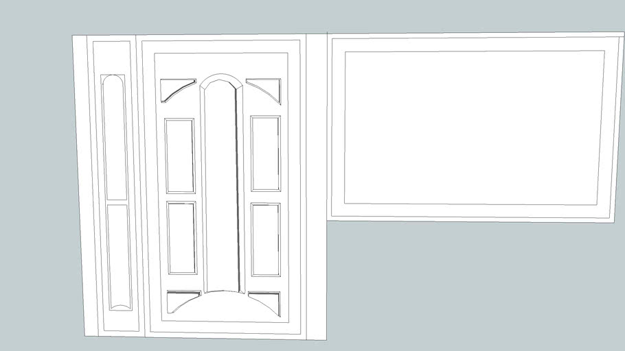 Prototipo Diseño 3d Puerta Ventana Clasica 3d Warehouse