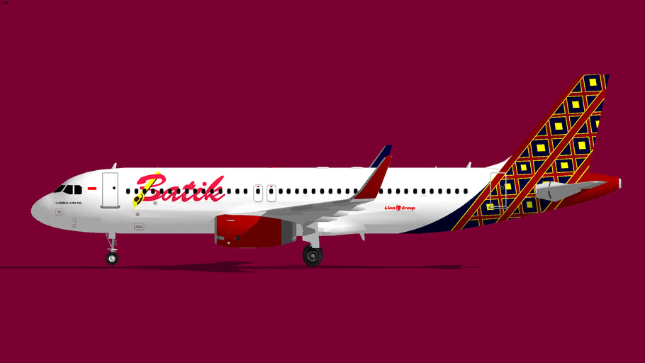 Batik Air Airbus A320-200 S WL | 3D Warehouse