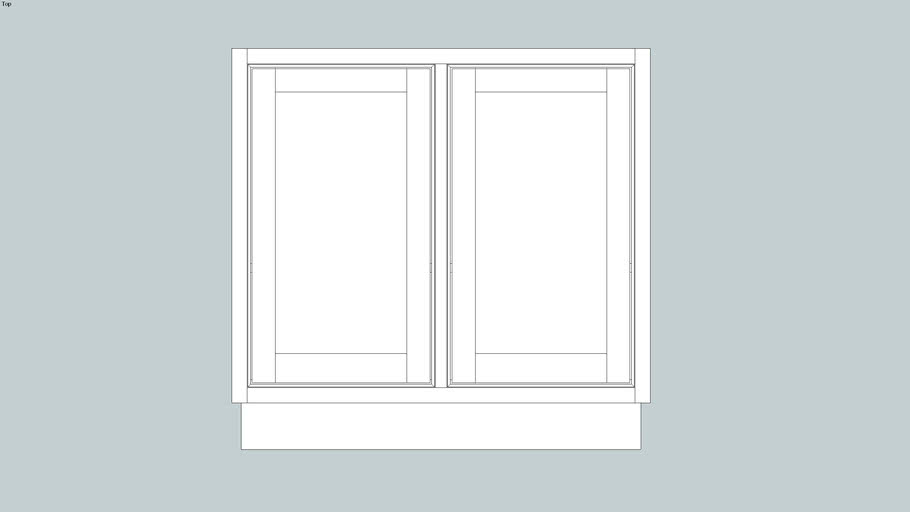 Face Frame 2Door Base Cab 3D Warehouse