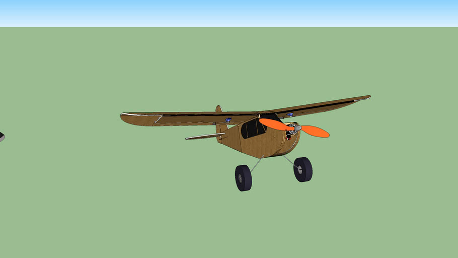 simple cub rc plane