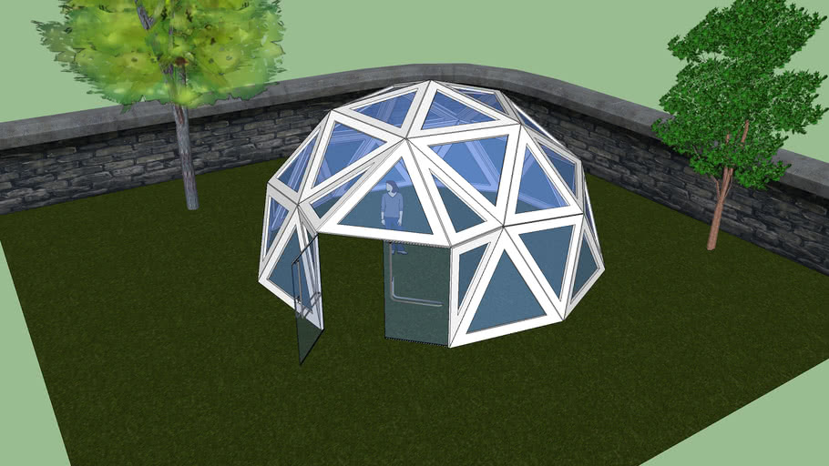 Gartenhaus - Geodätische Kuppel | 3D Warehouse