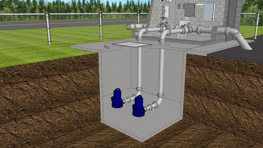 Sewer Lift Station 3D Warehouse