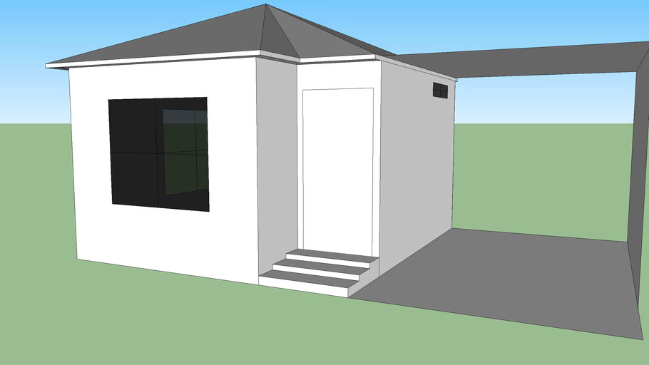 Small Tract Home With CarPort | 3D Warehouse