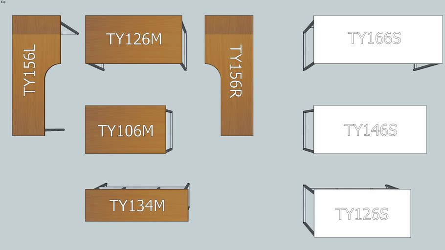 GOezGO TY系列 辦公桌 書桌 電腦桌 TY-Type spec