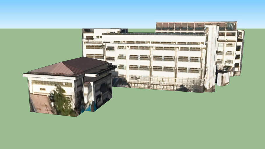 市立博多中學校日本 福岡 3d Warehouse