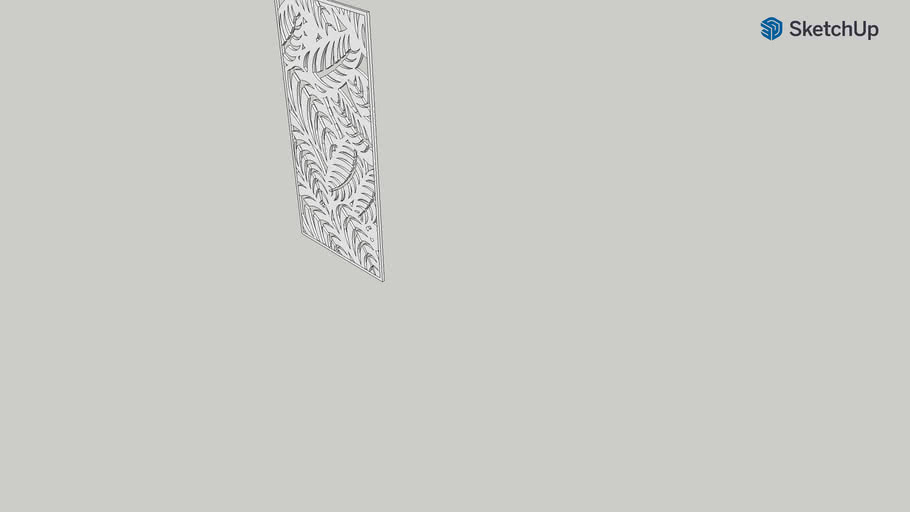 Decorative Leaf Panel | 3D Warehouse