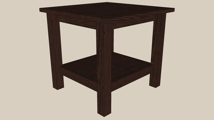 Hemnes Sidetable Black Brown 3d Warehouse