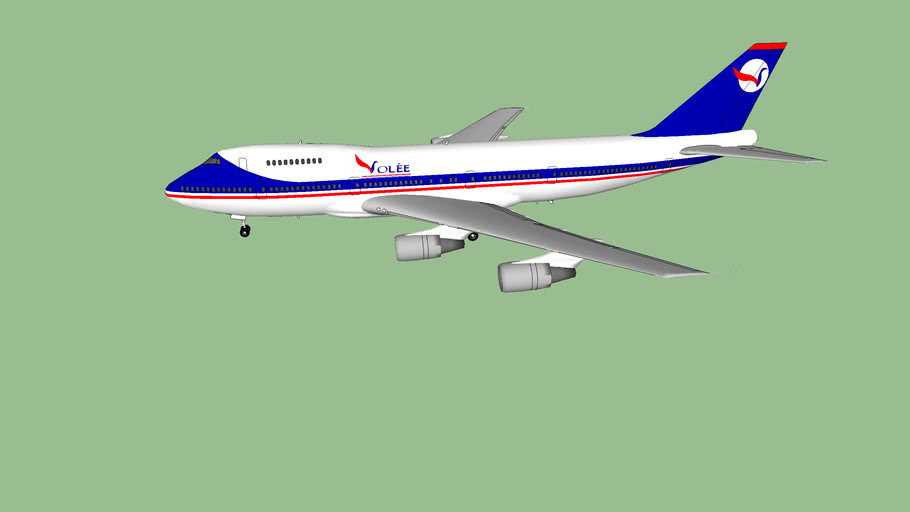 Volee Airlines Boeing 747 200 V2 5 3d Warehouse