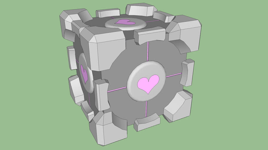 weighted companion cube | 3D Warehouse