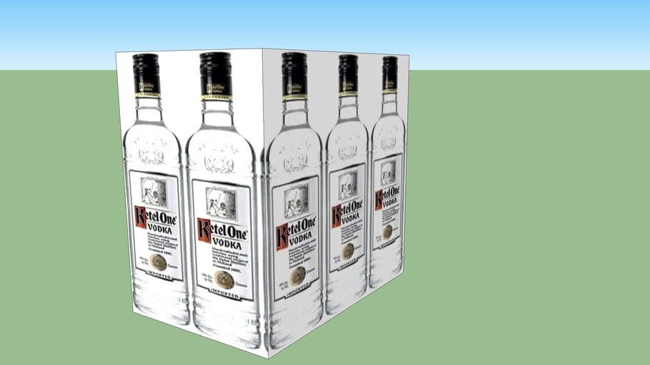 Ketel One Vodka 1.75 Liter Cut Case 3D Warehouse