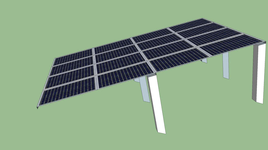 solar rooftop structure Design SolarOcta 5Kwp system design 3D