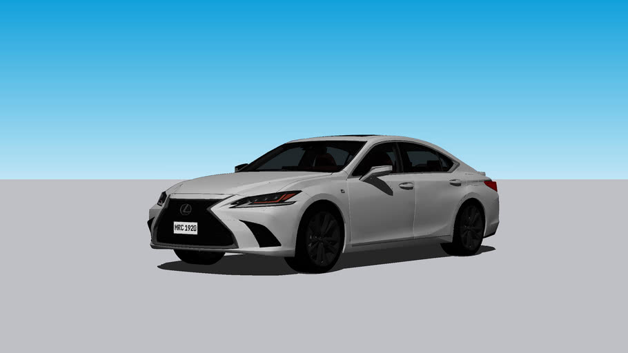 21 Lexus Es350 F Sport 3d Warehouse