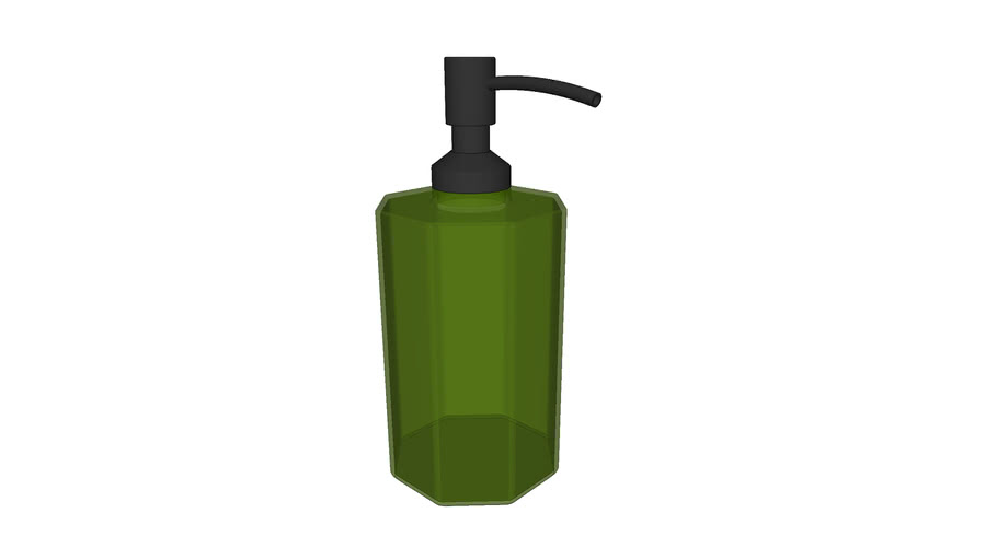 Soap Dispenser - Green Glass