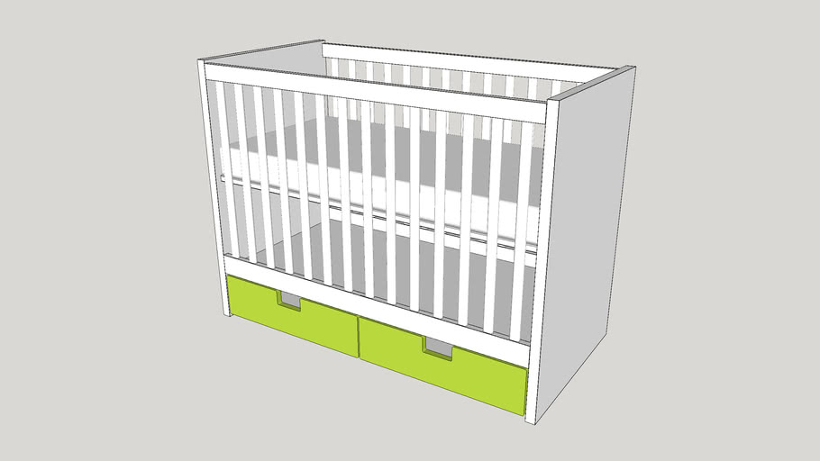 ikea cot with drawers