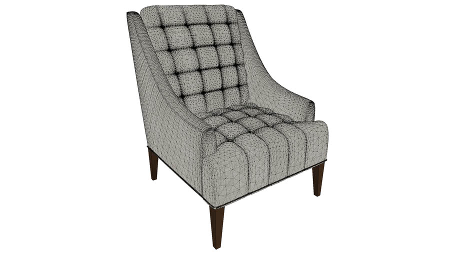 Upholstered Armchair 3D Warehouse