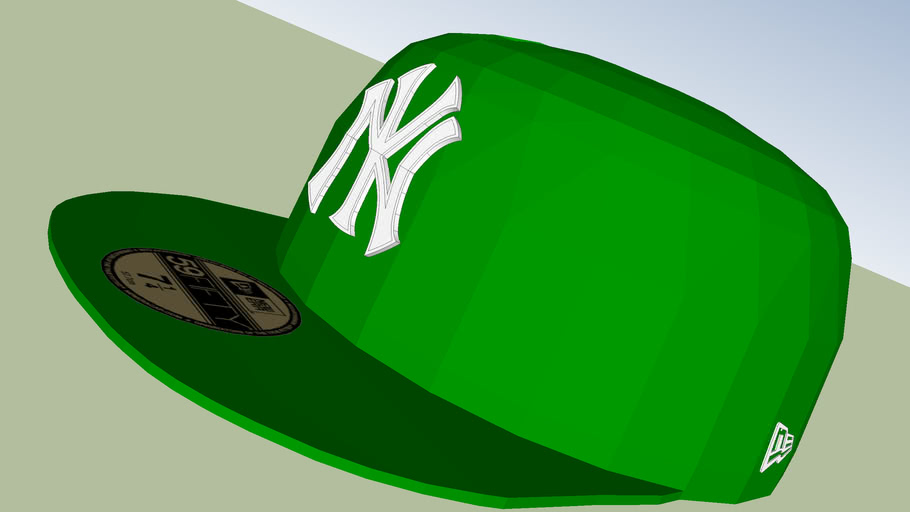 Green New York 59fifty Cap 3D Warehouse