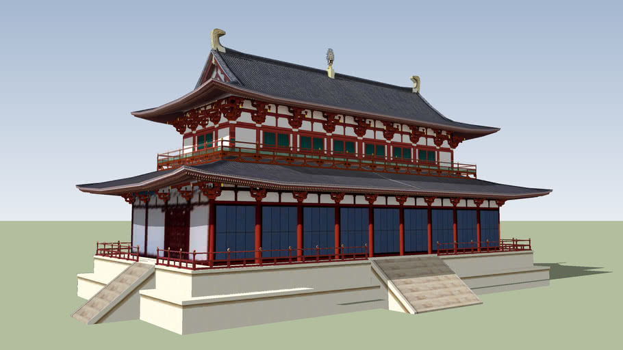 平城京 復元 第一次大極殿 3d Warehouse