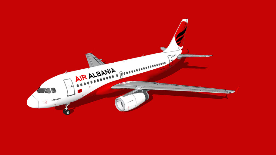 Air Albania Airbus A319-132 ZA-BEL 'Lasgushi' | 3D Warehouse