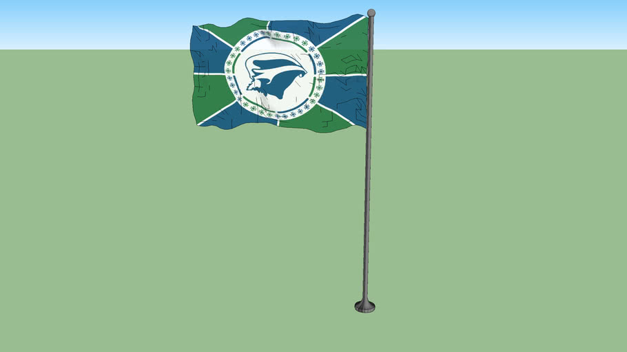 Flag Of The Territorial Collectivity Of Martinique 3d Warehouse