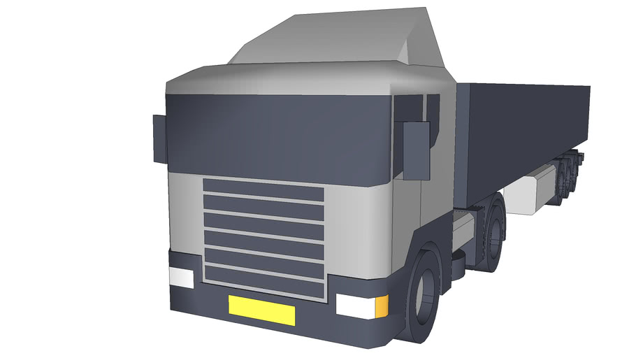 Un Camion Con Rimorchio 3d Warehouse
