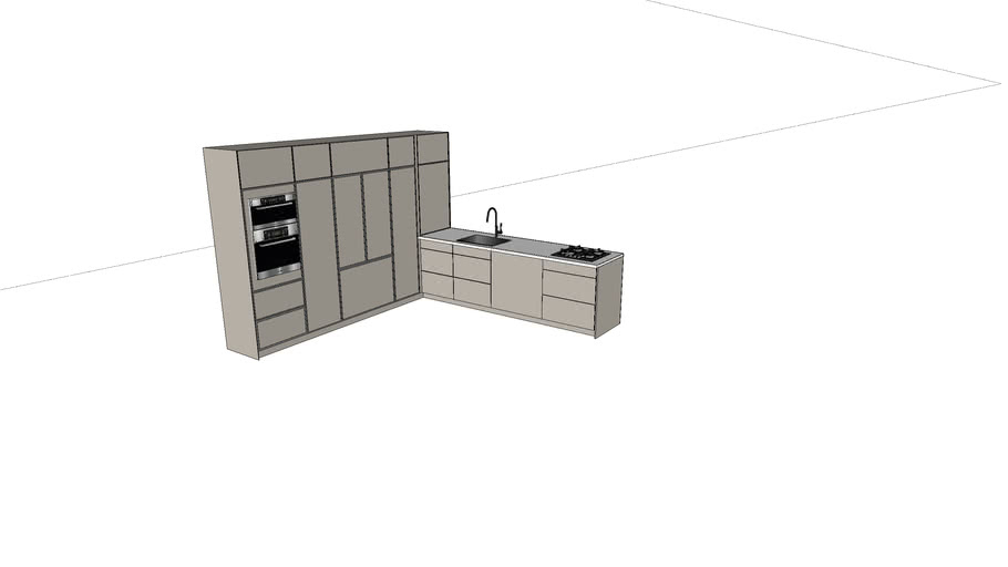 l-shaped kitchen | 3D Warehouse