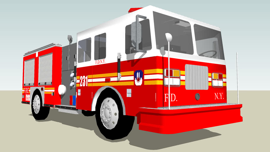 FDNY ENGINE 231 Final Pro Update] | 3D Warehouse