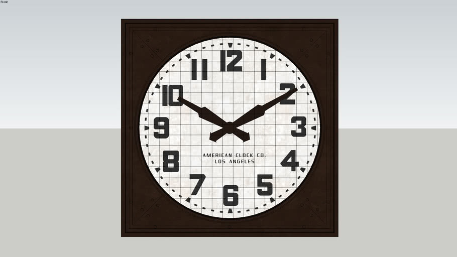 RH 1940s Gymnasium Clock 3D Warehouse