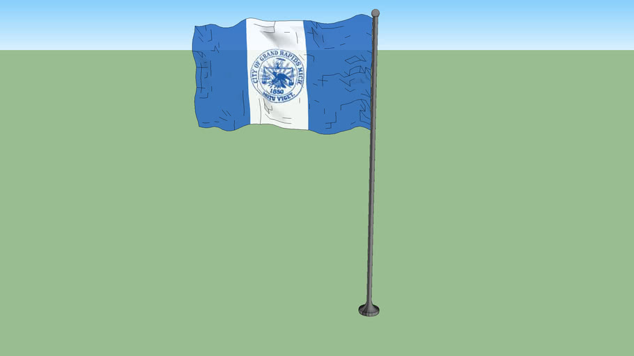 Official flag of Grand Rapids 3D Warehouse