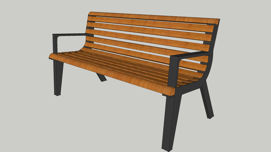 Timber Bench | 3D Warehouse