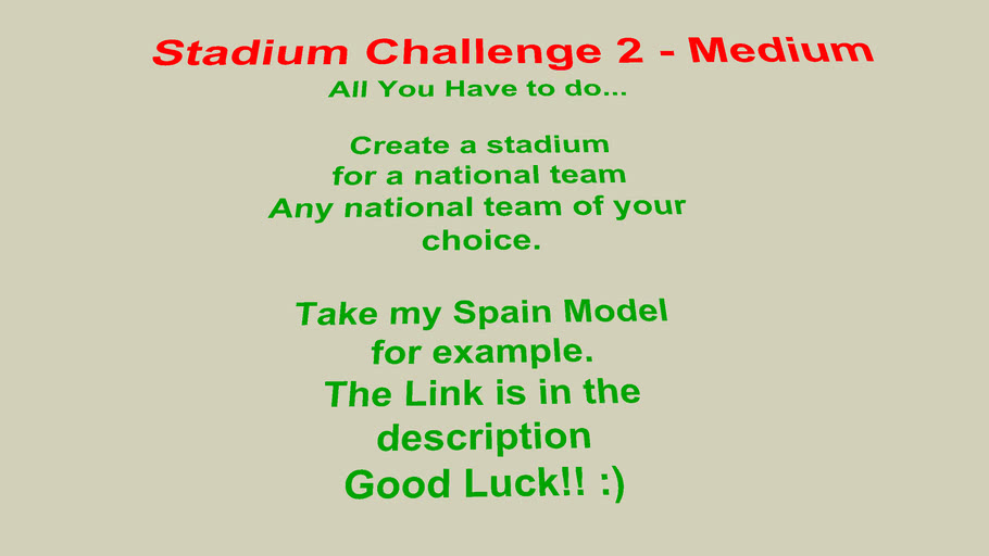 Sam Johnson Stadium Challenge 2 - Medium/Easy