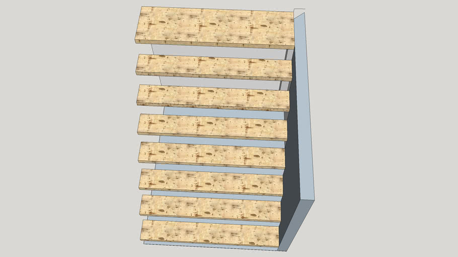  tangga  kayu  3D Warehouse