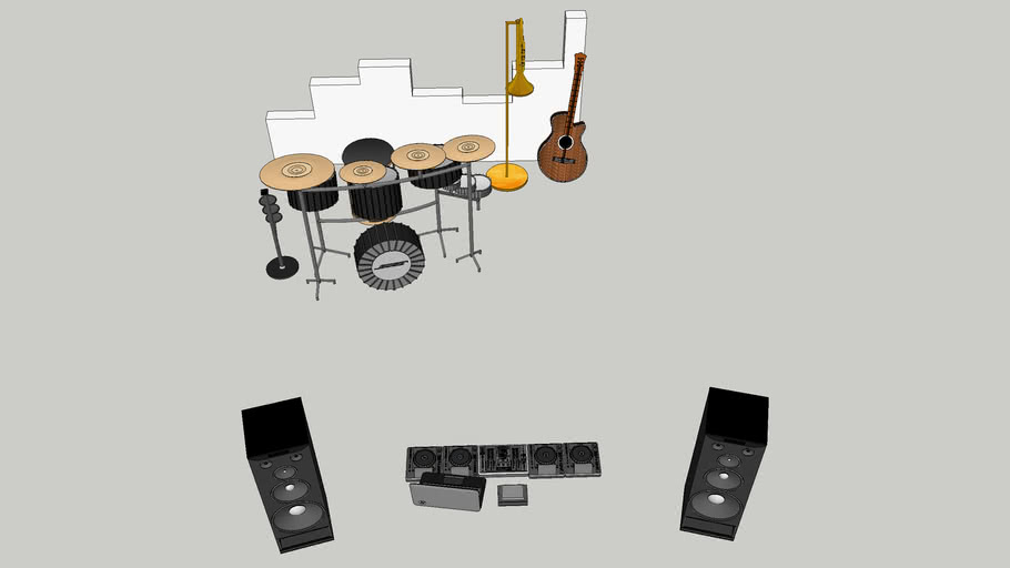 music part 3D Warehouse