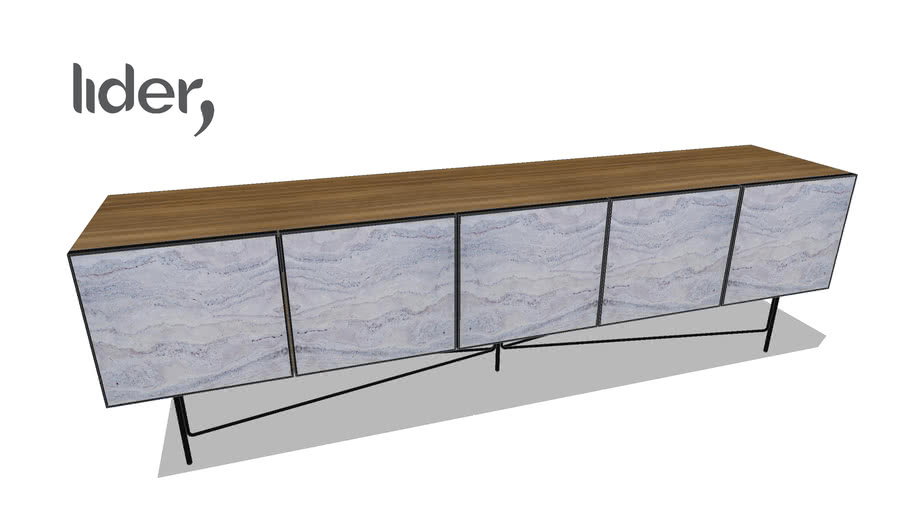 Buffet ModernistaLider Móveis 3D Warehouse