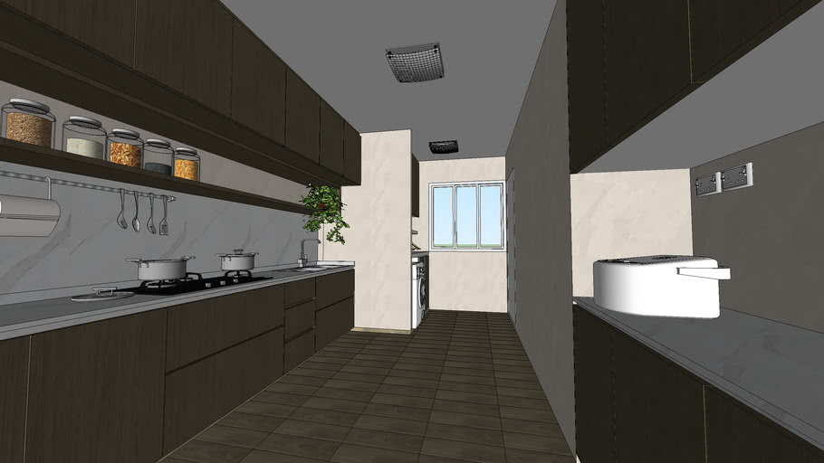 HDB Resale Kitchen | 3D Warehouse