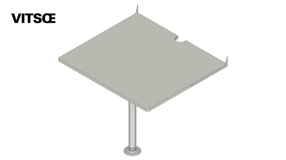 Integrated table 90 x 80cm (35 1/2" x 31 1/2")
