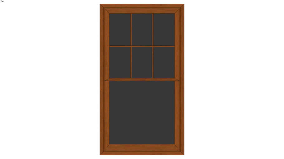 Doublehung Window 35inx63in with Mullions Detailed 3D Warehouse