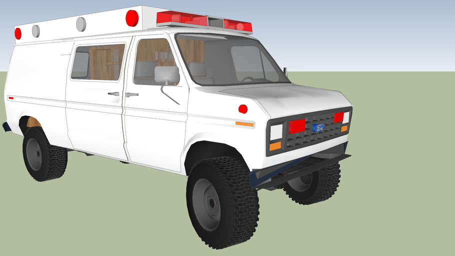 Type II ambulance ford econoline f 150 model 1982