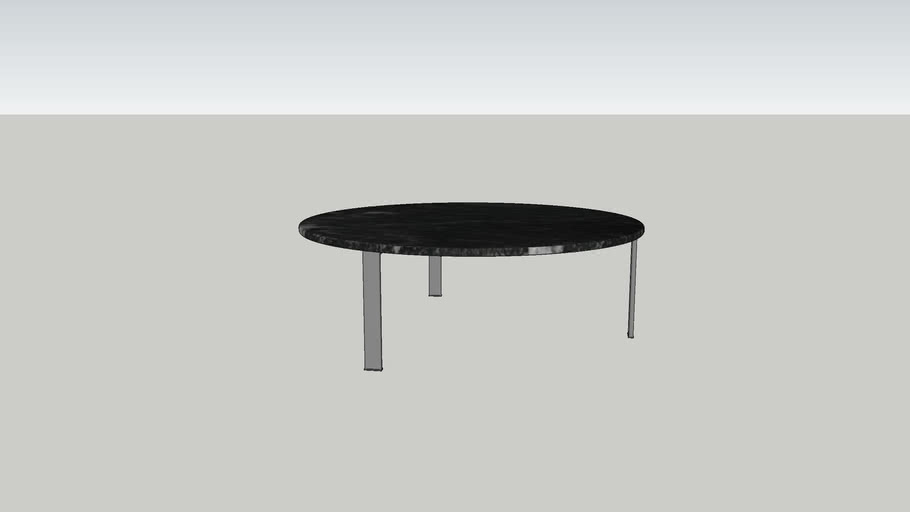 Minotti Perry Round Short Table 3d, Short Round Table