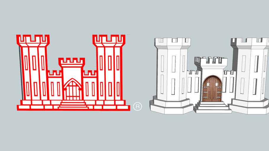 US Army Engineer Corps Castle 3D Warehouse