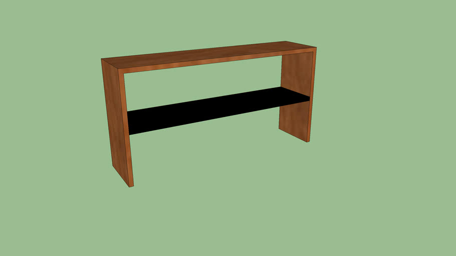 Modern Desk Addon Shelf 3D Warehouse
