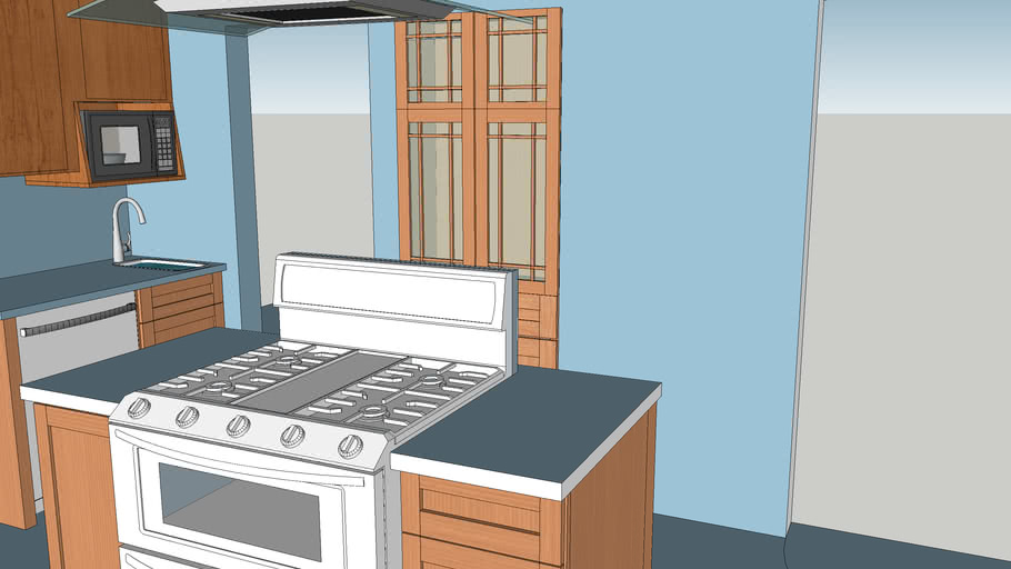 Yates Kitchen With Stove On Island And Dishwasher By Auxiliary