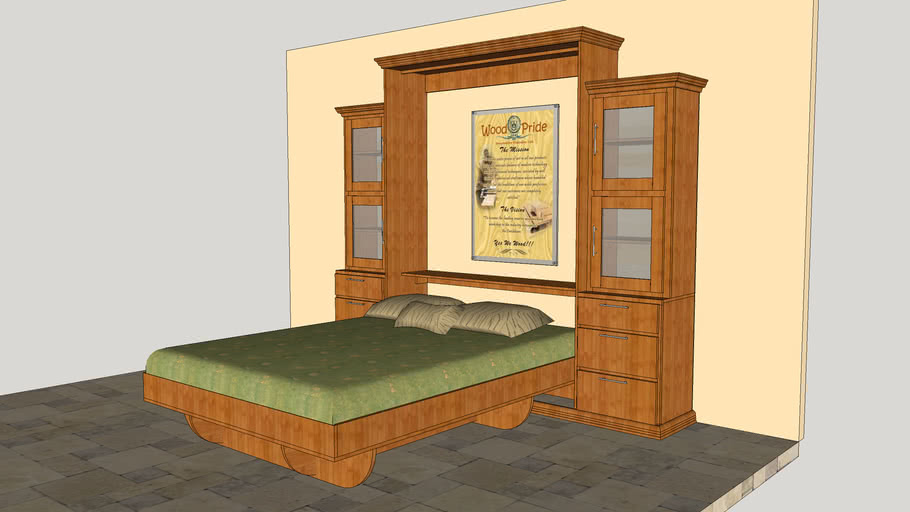 Invisio Multi Use Unit Wall Bed 3d, Multi Purpose Bed Frame