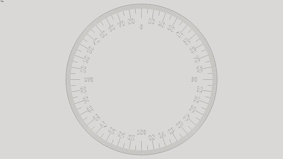 Simple Dial / Protractor 3D Warehouse