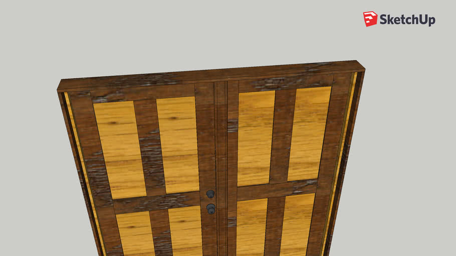 french doors 2x6 casing for exterior use 3D Warehouse