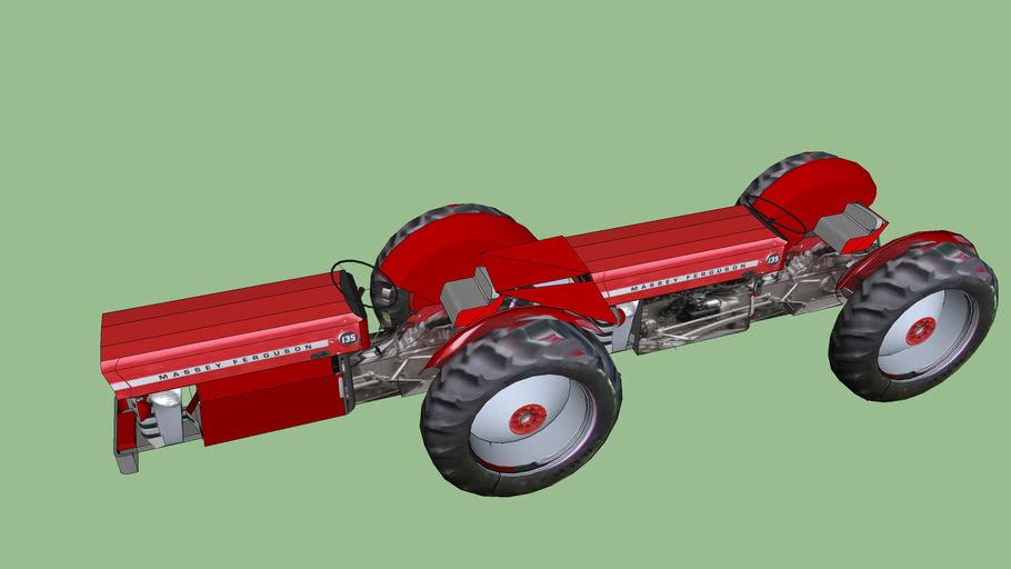 massey ferguson 135 double doe 3D Warehouse