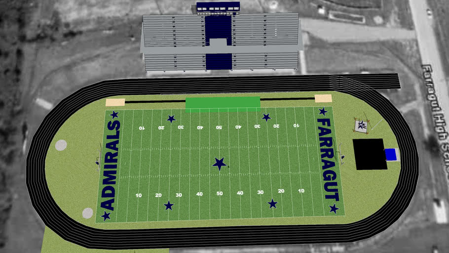 Farragut High School football stadium 3D Warehouse