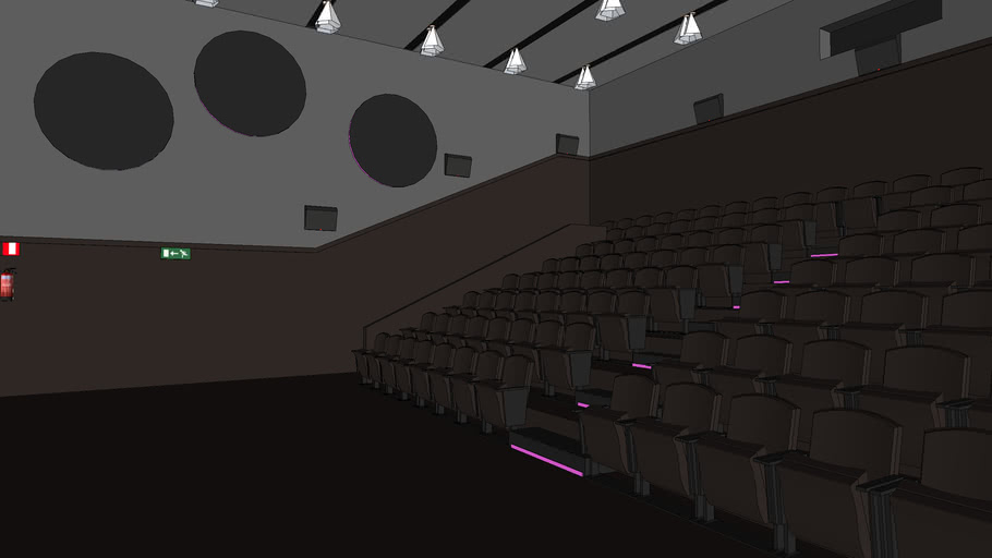 Sala De Cinema Cinema Theater 3d Warehouse