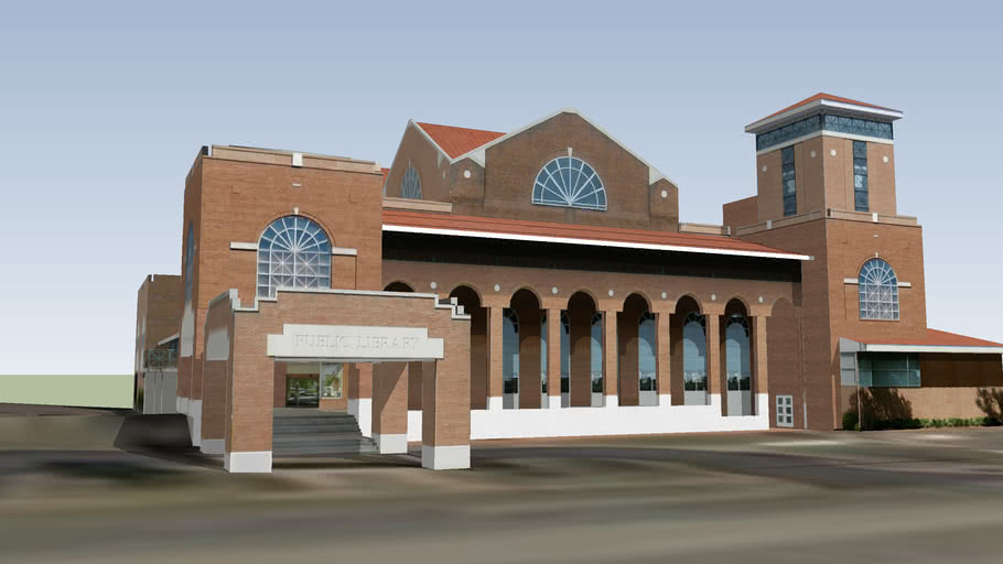 Library of Hattiesburg, Petal, and Forrest County, Mississippi 3D