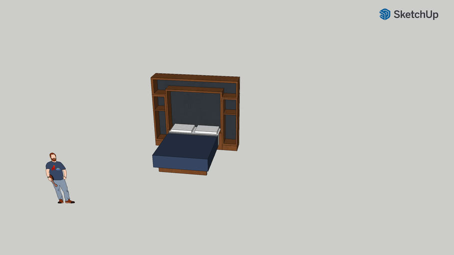 Murphy bed (down) 3D Warehouse